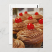 Yummy cupcakes Postcard vertikal Postkarte (Vorne/Hinten)