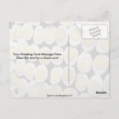 Yummy Decoration mit halved-hartgekochten Eiern Postkarte (Rückseite)