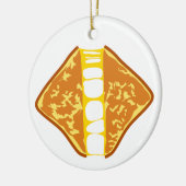Yummy Delicious Gooey Grilled Cheese Keramik Ornament (Links)