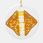 Yummy Delicious Gooey Grilled Cheese Keramik Ornament (Hinten)
