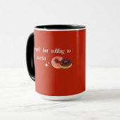 Yummy Donut Delight - Pink & Chocolate Tasse (Vorderseite Links)