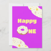 Yummy donut einladung (Vorderseite)