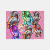 (Yummy) Donut Fleecedecke (Vorderseite (Horizontal))