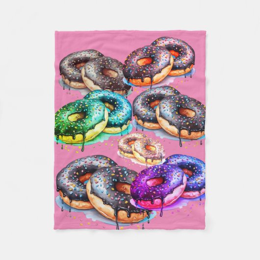 (Yummy) Donut Fleecedecke (Vorderseite)