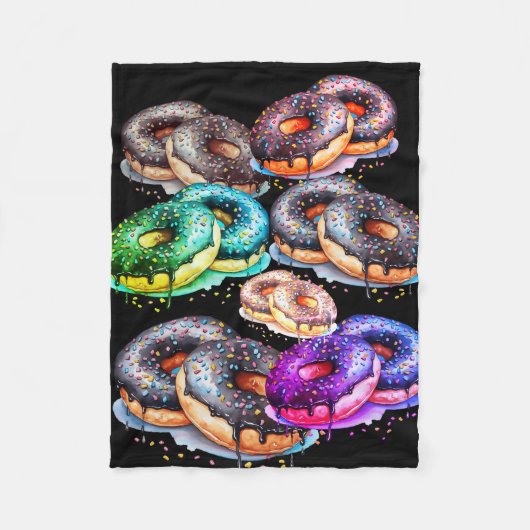 (Yummy) Donut Fleecedecke (Vorderseite)