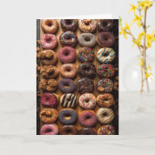 Yummy Donut Fun - Leere Innenseite - Karte (Gelbe Blume)