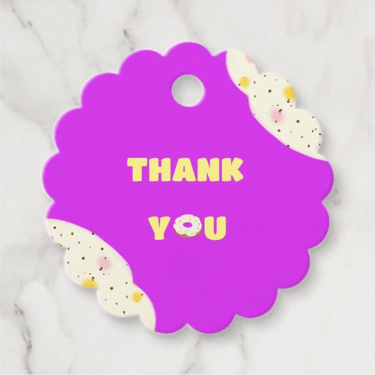 Yummy donut geschenkanhänger (Vorderseite)