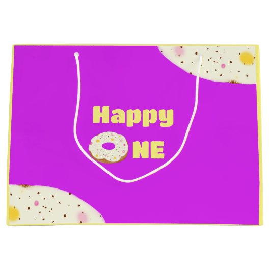 Yummy donut große geschenktüte (Vorderseite)