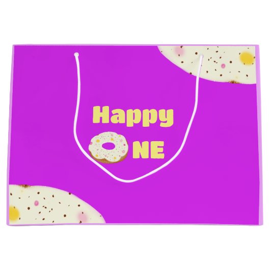 Yummy donut große geschenktüte (Vorderseite)
