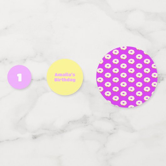 Yummy donut konfetti (Vorderseiten)