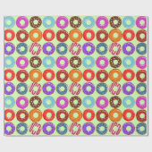 Yummy Donut Musterpapier Geschenkpapier (Flach)