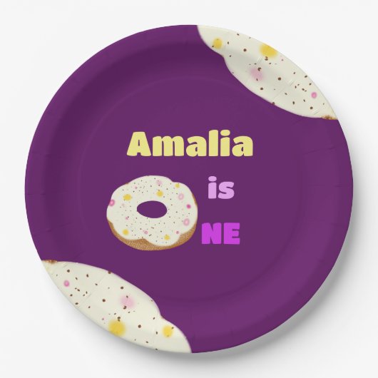 Yummy donut paper Teller (Vorderseite)