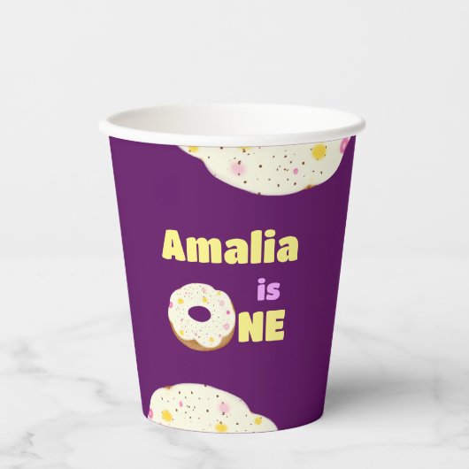 Yummy donut pappbecher (Vorderseite)