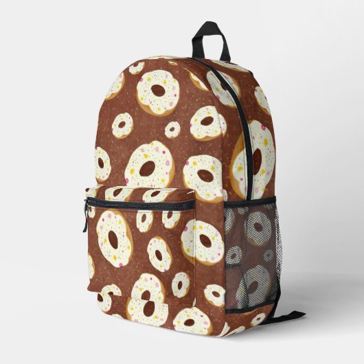 Yummy donuts bedruckter rucksack (Rückseitige Ecke Rechts)