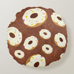 Yummy donuts rundes kissen