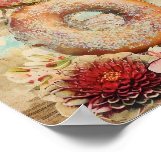 Yummy Doughnut Poster (Ecke)