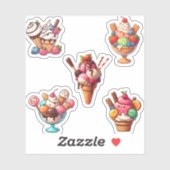 Yummy-Eis Aufkleber (Blatt)