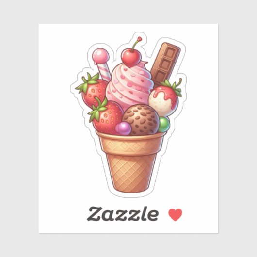 Yummy-Eis Aufkleber (Blatt)