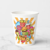 Yummy Fast Food Pappbecher (Vorderseite)
