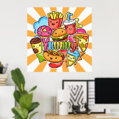 Yummy Fast Food Poster (Heimbüro)
