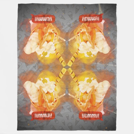 Yummy Fleecedecke (Vorderseite)