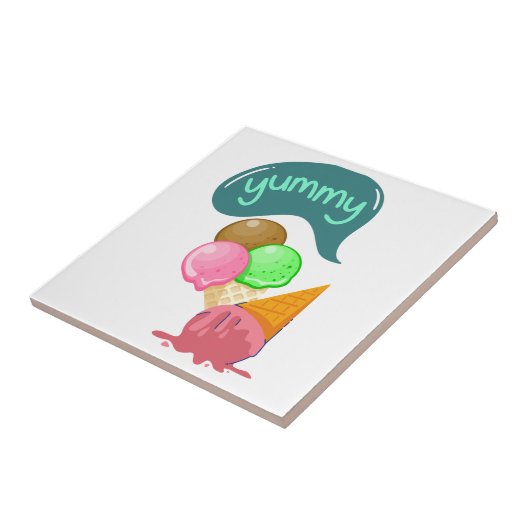 Yummy-Fliesendesign Fliese (Seite)