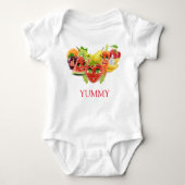 Yummy Fruits Baby Strampler (Vorderseite)