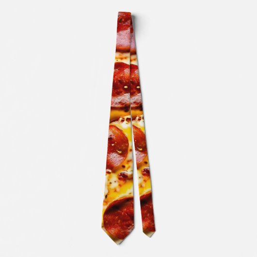 Yummy ganz über Pizza Neck Tie Krawatte (Vorderseite)