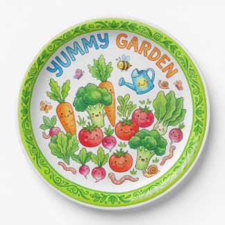 "Yummy Garden" Süße Gemüse-Charaktere Teller