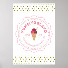 Yummy Gelato 20x16 Value Poster Paper (Matte)