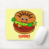 Yummy Hamburger Mousepad (Mit Mouse)