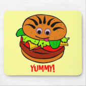 Yummy Hamburger Mousepad (Vorne)