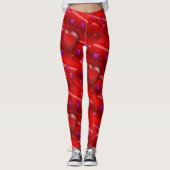 Yummy Hearts Valentine Pattern Leggings (Vorderseite)