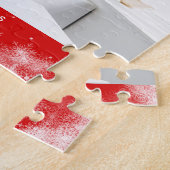 Yummy Holidays Red White Letters Custom Foto Ho Puzzle (Seite)