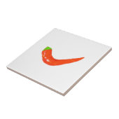 Yummy Hot Funky Red Chili Pepper Spicy Fliese (Seite)