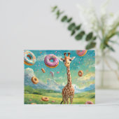 Yummy - I Liebe donuts Postkarte (Stehend Vorderseite)