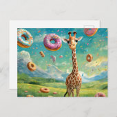 Yummy - I Liebe donuts Postkarte (Vorne/Hinten)