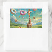 Yummy - I Liebe donuts Rechteckiger Aufkleber (Tasche)