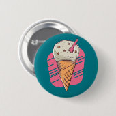 Yummy Ice Cream Button (Vorne & Hinten)