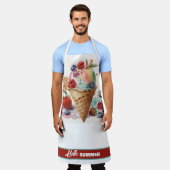 Yummy Ice Cream Cone with Fruit, HELLO SOMMER Schürze (Getragen)