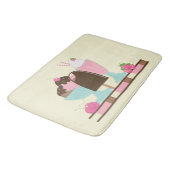 Yummy Ice Cream Desserts Badematte (Schrägansicht)