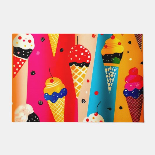 Yummy Ice Cream Fußmatte (Vorderseite)
