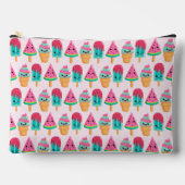 Yummy Ice Cream Trio Summer Pattern Zubehörtasche (Vorderseite)
