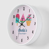 Yummy Ice Cream Trio Summer Vibe Business Uhr (Winkel)