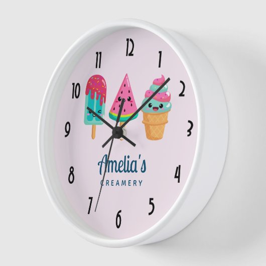 Yummy Ice Cream Trio Summer Vibe Business Uhr (Winkel)