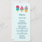 Yummy Ice Cream Trio Summer Vibe Einladung (Vorderseite)