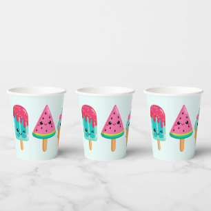 Yummy Ice Cream Trio Summer Vibe Pappbecher