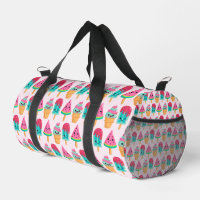Yummy Ice Cream Trio Summer Vibe Pattern
