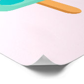 Yummy Ice Cream Trio Summer Vibe Poster (Ecke)