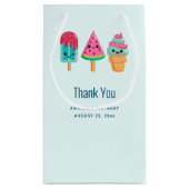Yummy Ice Cream Trio Summer Vibe Vielen Dank Kleine Geschenktüte (Rückseite)